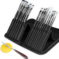 Без бренда «Набор кистей для рисования в чехле, премиум набор (15 нейлоновых кистей, 1 мастихин)» в Краснодаре