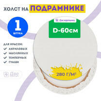 Без бренда «Холст Две картинки круглый 60 см на подрамнике» в Краснодаре в интернет-магазине  Без бренда «Холст Две картинки круглый 60 см на подрамнике» в Краснодаре