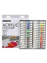 Без бренда «Коробка 24 шт.: Акриловые краски «Две картинки» 24 шт. по 12 мл, проф. пигмент» в Краснодаре