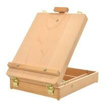 Без бренда «Коробка 6 шт.: Мольберт Две картинки этюдный ящик, настольный, хлопушка 55 см» в Краснодаре