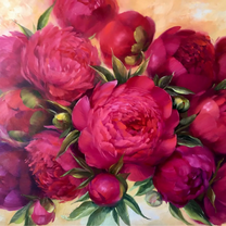 Без бренда «Бордовые пионы (20шт)» в Краснодаре