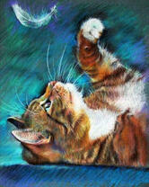 Без бренда «Котенок играет пером» в Краснодаре в интернет-магазине  Без бренда «Котенок играет пером» в Краснодаре