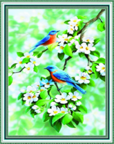 Без бренда «Две птички на цветущей яблоне» в Краснодаре в интернет-магазине  Без бренда «Две птички на цветущей яблоне» в Краснодаре