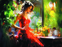 Без бренда «Милая девушка с бокалом шампанского» в Краснодаре