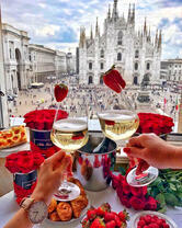 Завтрак в Милане с шампанским