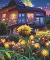 Без бренда «Сказочный домик и поле подсолнухов» в Краснодаре в интернет-магазине  Без бренда «Сказочный домик и поле подсолнухов» в Краснодаре