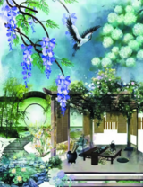 Без бренда «Сад с беседкой, цветами и птицей» в Краснодаре в интернет-магазине  Без бренда «Сад с беседкой, цветами и птицей» в Краснодаре