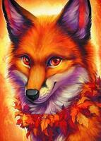 Без бренда «Хитрая лиса с осенним венком» в Краснодаре в интернет-магазине  Без бренда «Хитрая лиса с осенним венком» в Краснодаре