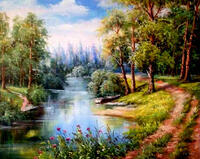 Без бренда «Лодка на берегу небольшой реки» в Краснодаре в интернет-магазине Без бренда «Лодка на берегу небольшой реки» в Краснодаре