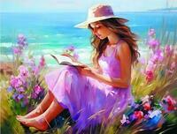 Без бренда «Девочка читает на берегу» в Краснодаре в интернет-магазине  Без бренда «Девочка читает на берегу» в Краснодаре