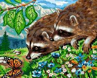 Без бренда «Еноты и бабочка на цветочной поляне» в Краснодаре